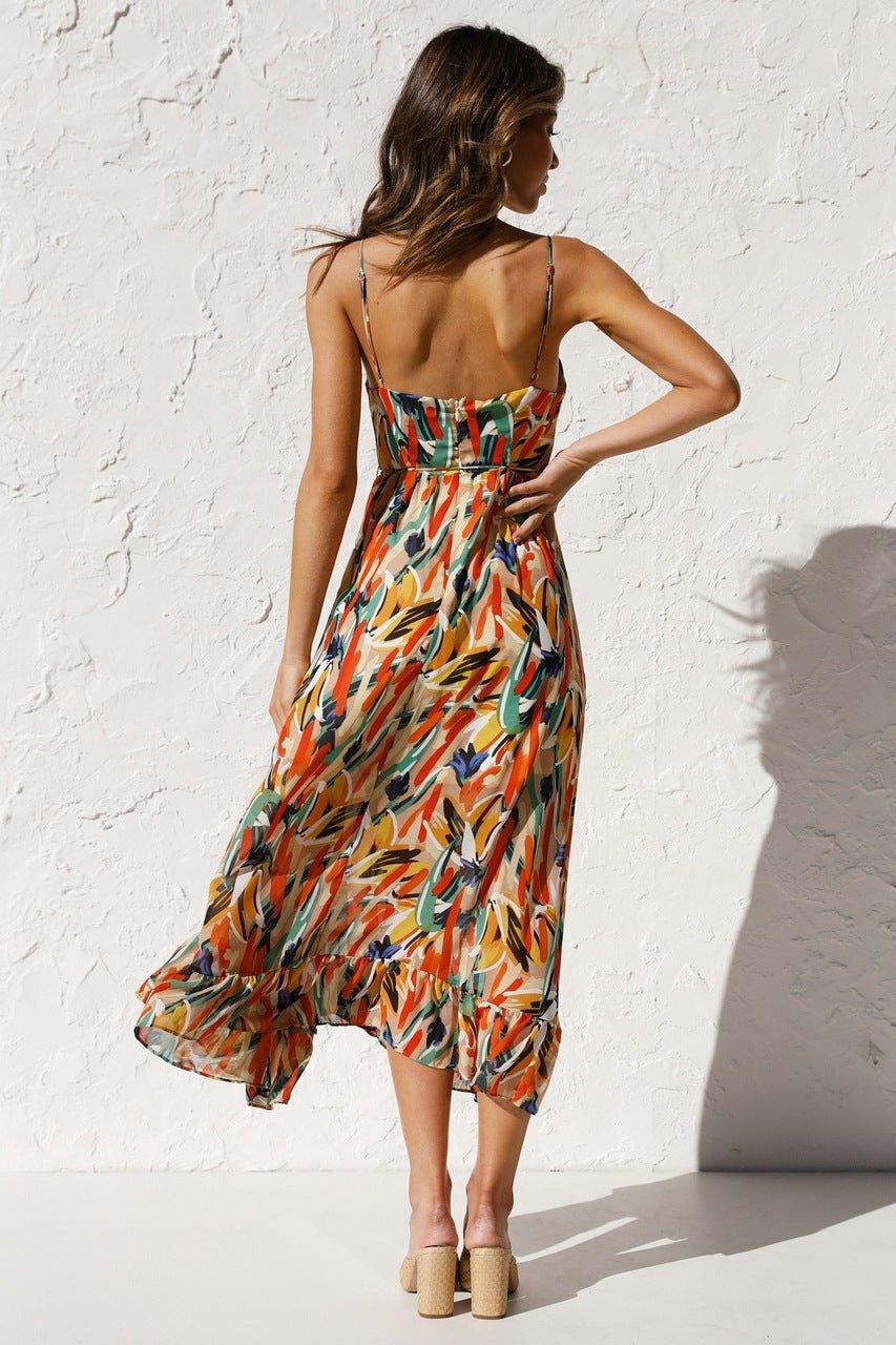 Tropical Breeze Zomerjurk | Veelkleurig | Casual | Chiffon