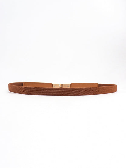 Stijlvolle PU elastische slim fit riem