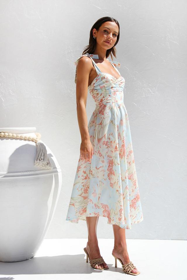 Andrea - Spring Midi Dress - ZyraLux