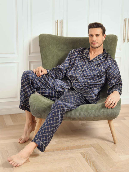 HENRI - Comfortable Silk Pajamas for Men - ZyraLux