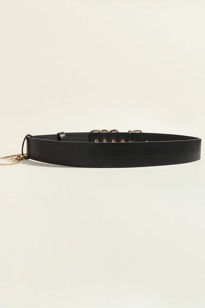 Edgy Punk-geïnspireerde PU-leren riem