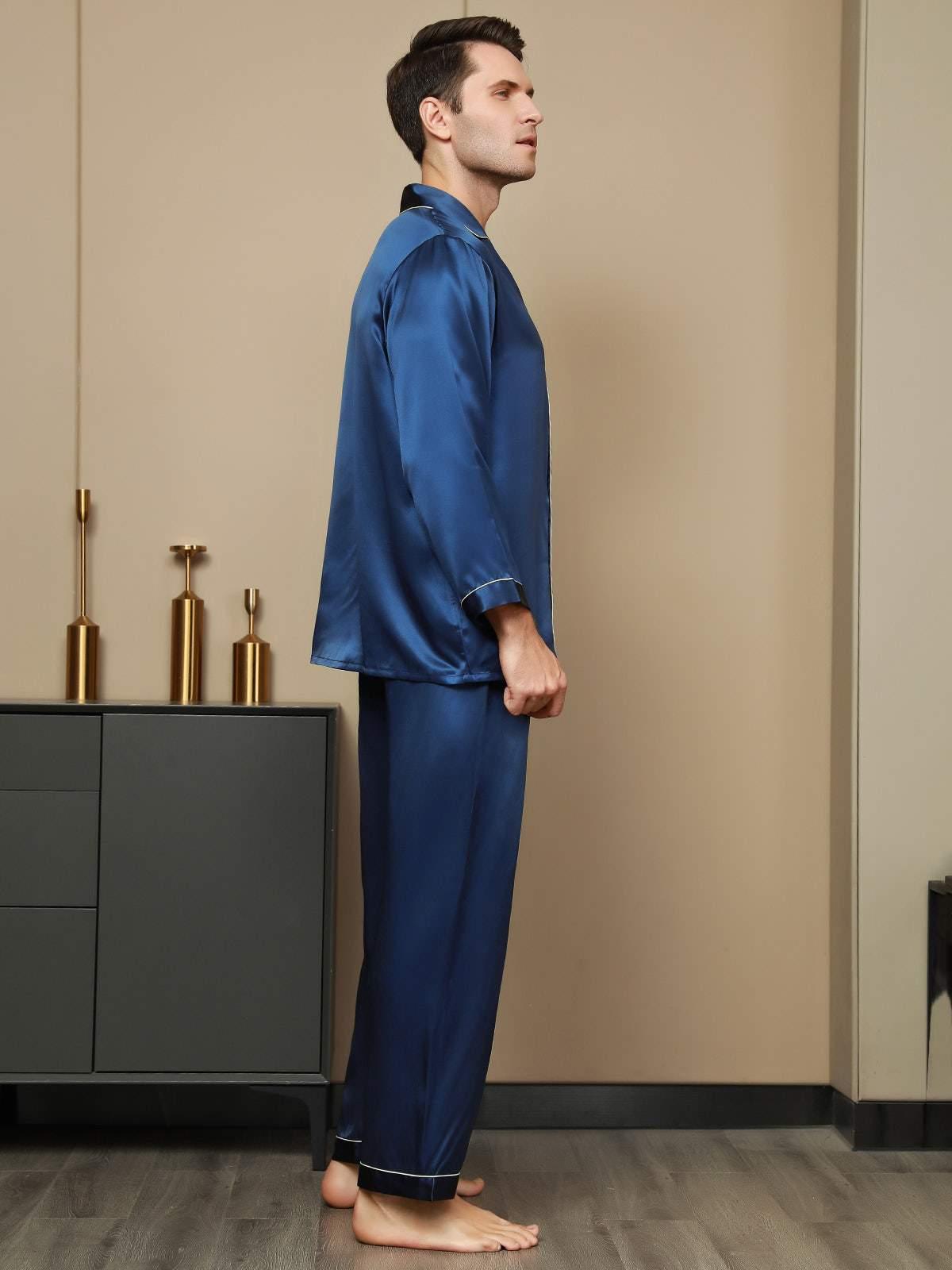 LUCAS - Men's Silk Short Pajama Set - ZyraLux