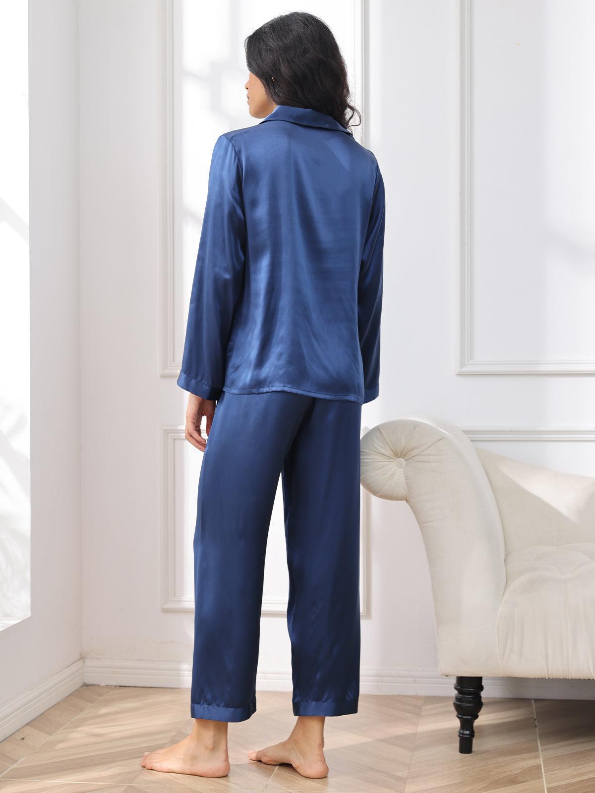 LIEN - Women's Pure Silk Button Pajama - ZyraLux Pyjama