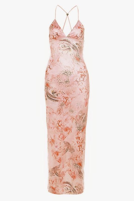 Whimsical Dreams Maxi-jurk | Roze | Avond elegantie | Zijdemix