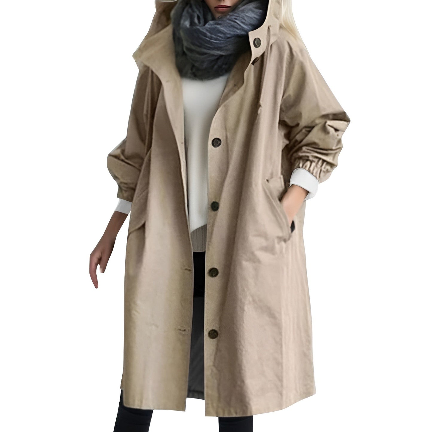 Stormguard - storm- en waterdichte trenchcoat met capuchon voor dames