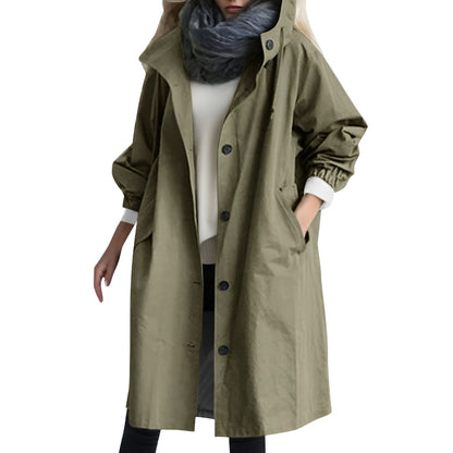 Stormguard - storm- en waterdichte trenchcoat met capuchon voor dames