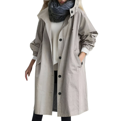 Stormguard - storm- en waterdichte trenchcoat met capuchon voor dames