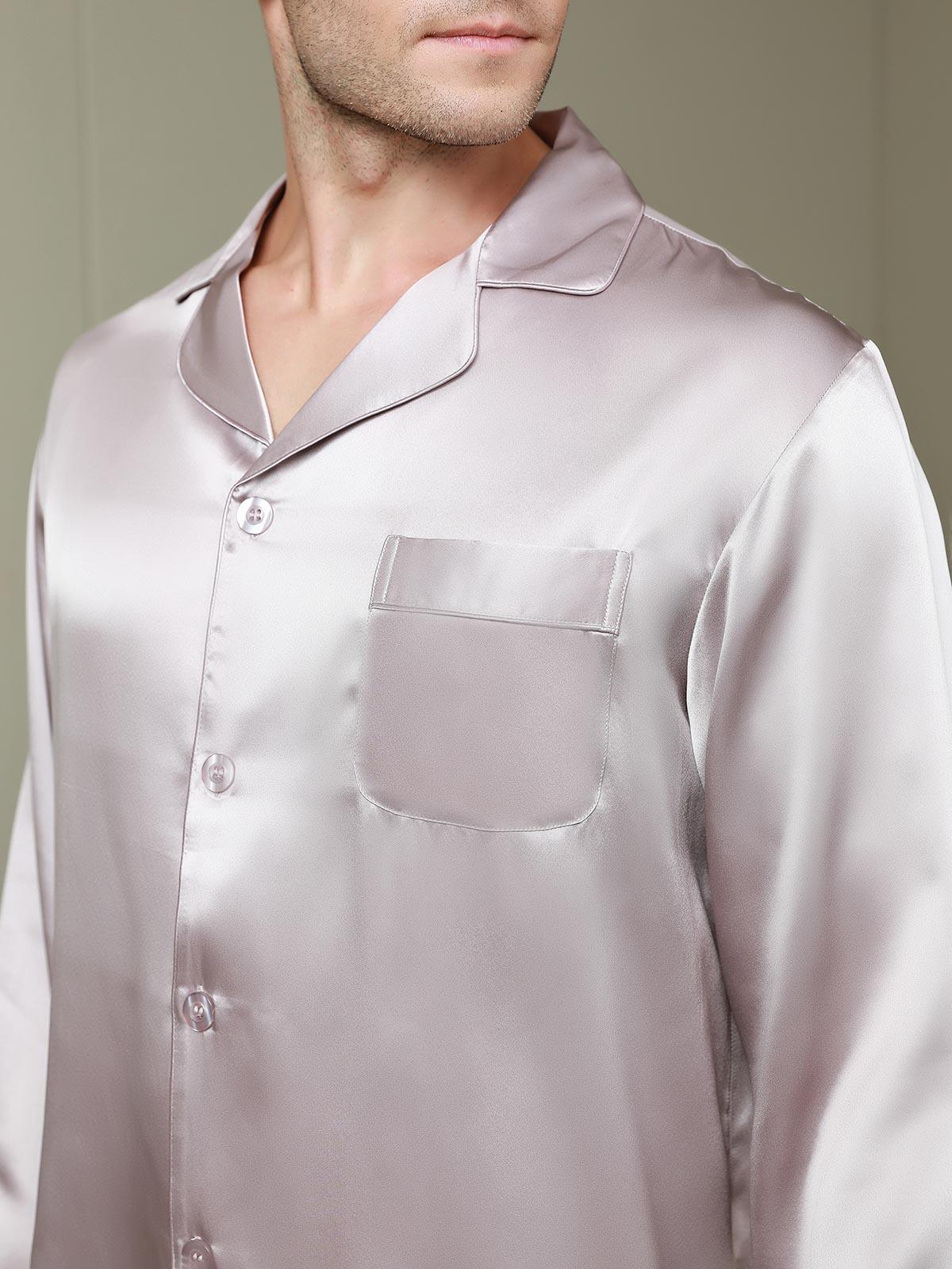 GABRIEL - Luxury Silk Pajama for Men - ZyraLux