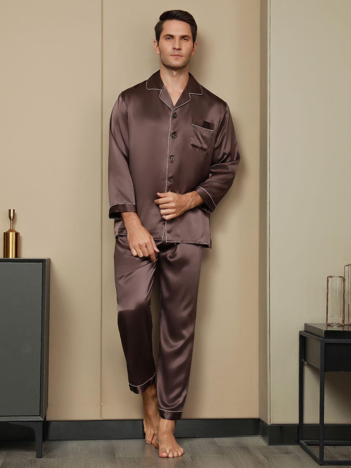 LUCAS - Men's Silk Short Pajama Set - ZyraLux