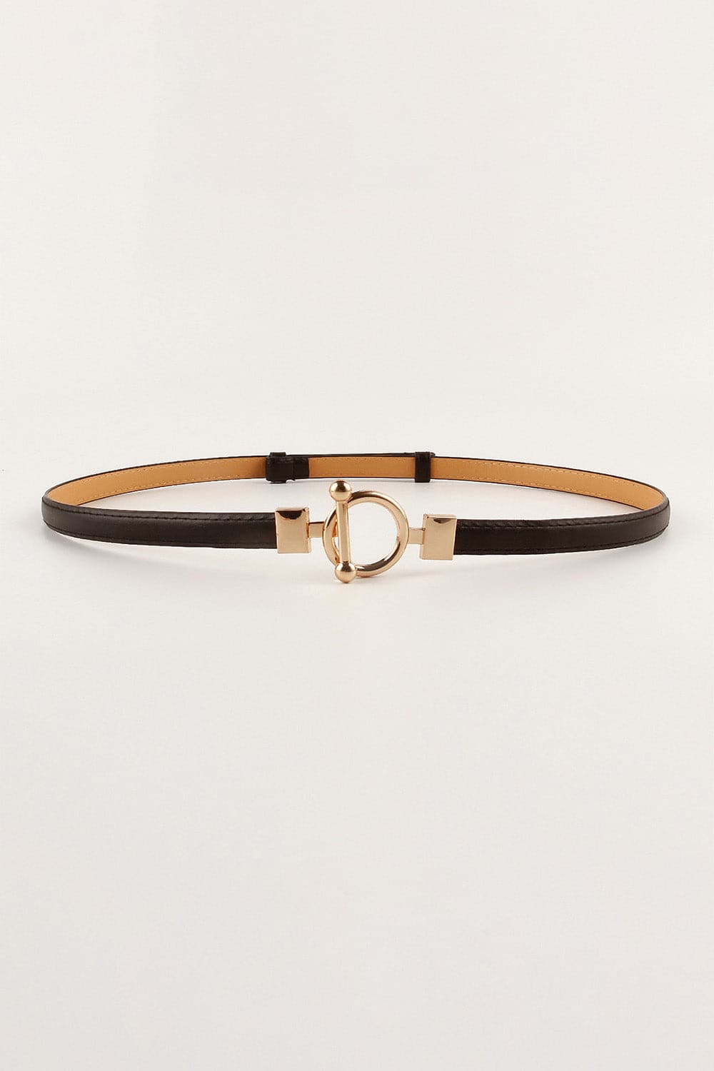 Chique Toggle Buckle Skinny Kunstleren Riem