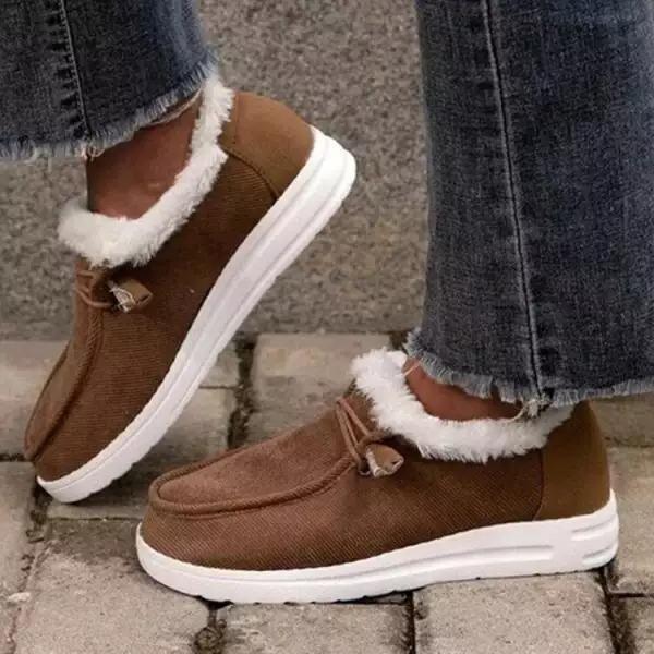 Dames Lage Fleece Casual Katoenen Schoenen 44507761C