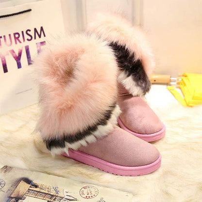 Vrouwen'S Faux Rabbit Fur Snowboots 14213756C