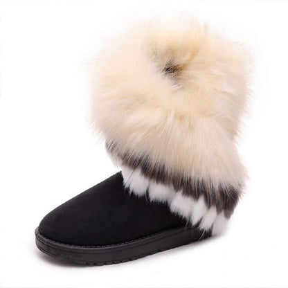 Vrouwen'S Faux Rabbit Fur Snowboots 14213756C