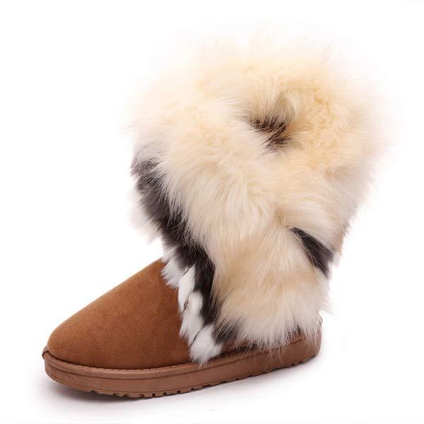 Vrouwen'S Faux Rabbit Fur Snowboots 14213756C