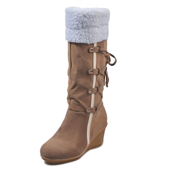 Dames herfst/winter veterschoenen met sleehak 59941453