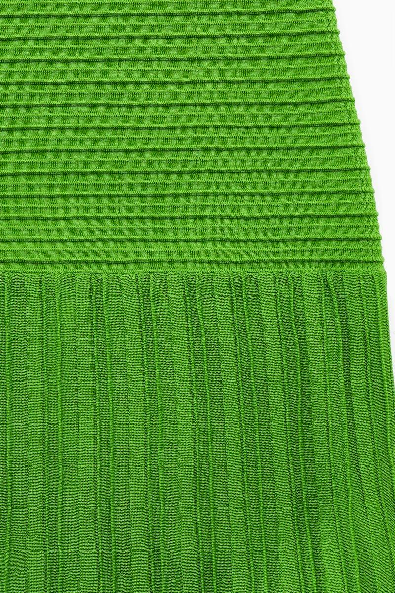 Madeline Strapless Pleated Maxi Dress | Green | Formal | Polyester - ZyraLux Kleding en accessoires