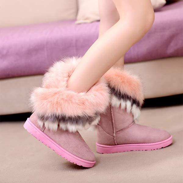 Vrouwen'S Faux Rabbit Fur Snowboots 14213756C