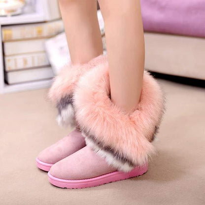 Vrouwen'S Faux Rabbit Fur Snowboots 14213756C