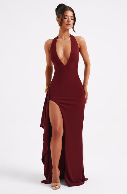 Luella Maxi-jurk - Bordeauxrood