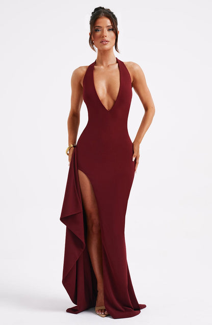 Luella Maxi-jurk - Bordeauxrood