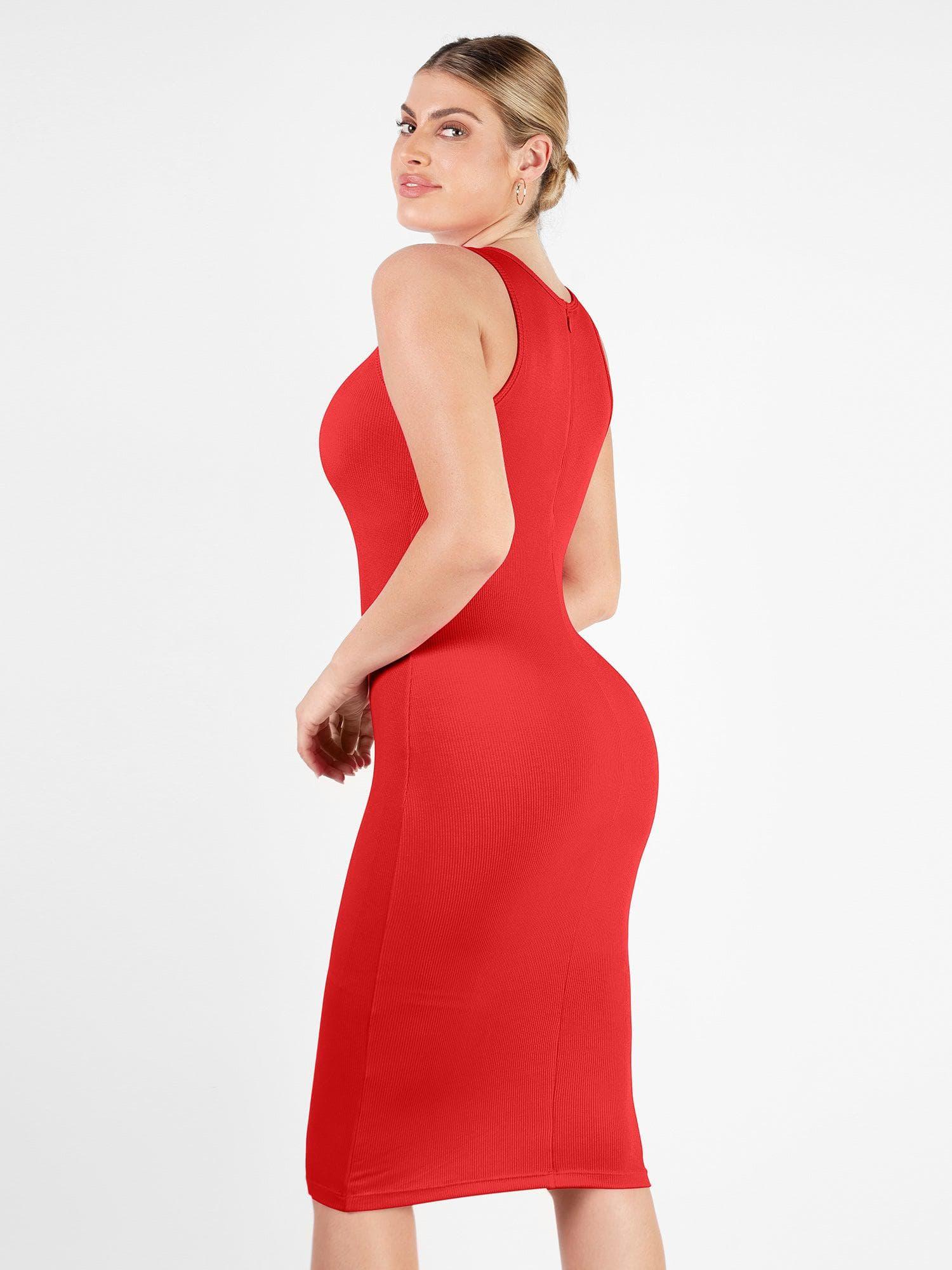 Bodycon Dress | Red | Polyester | Elegant and Fitted - ZyraLux Kleding en accessoires